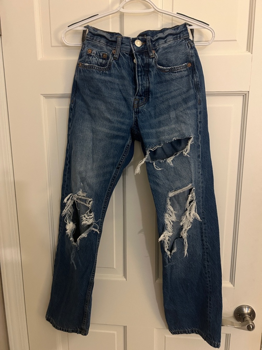 Aeropostale Medium Indigo Button-Fly Jeans